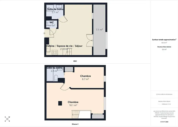 Apartament Avec Loggia Vue Pour 4